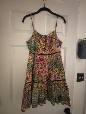 Urban Outfitters Pink, Yellow, Green Floral Sundress